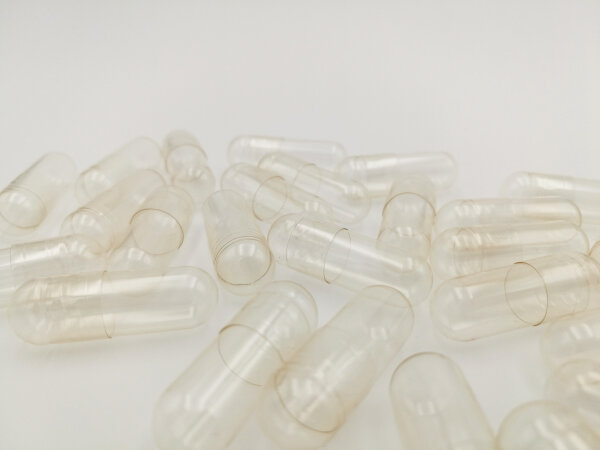 Empty gelatine capsules for capsule filling machine (size "00")
