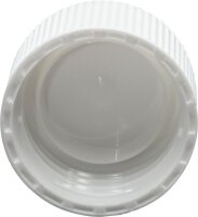 Screw cap GL25 white with cone seal