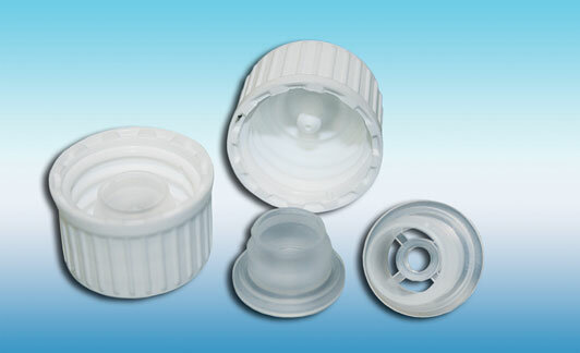 Screw cap with pouring ring for thread GL18 (narrow neck dropper bottle 15-100ml)