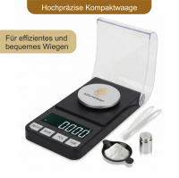 Hochpräzise Feinwaage 100g / 0,001g (1 Milligramm) incl. Tariergewicht