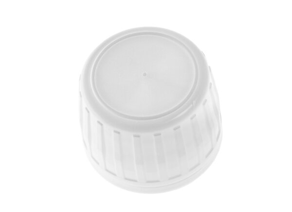 Schraubverschluss mit Spritzeinsatz/Tropfeinsatz und Originalität für Gewinde PP28 (Medizinflaschen 250-1000ml)