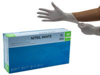 100x disposable latex gloves, powder-free, size M