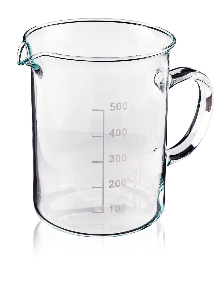 1000ml Becherglas Aus Borosilikat 3.3 – Hitzefest, Graduiert, Mit Ausguss (niedrige Form)